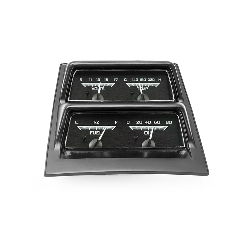 Dakota Digital 1969 Chevy Camaro w/ Console Gauges VHX System, Black Alloy Style Face, White Display